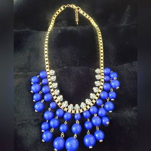 Beautiful blue bauble necklace